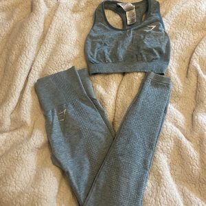 Light blue gymshark vital seamless set